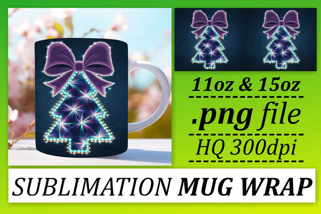 High-resolution templates, stunning results every time! , Neon Xmas Sublimation afrosvg 