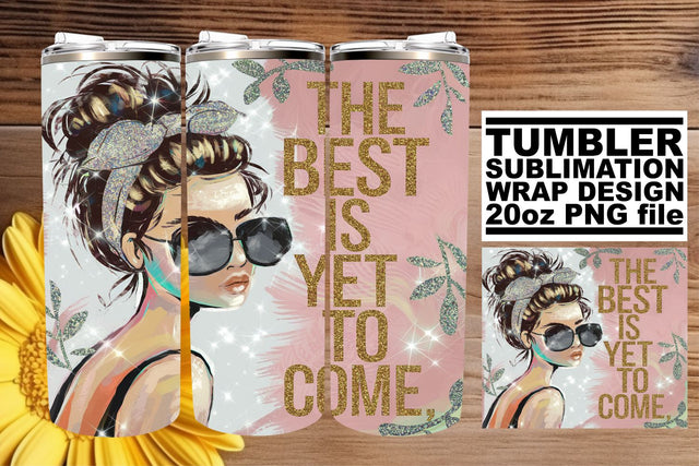 High-resolution tumbler wrap, designed for stunning results! , Woman Sublimation afrosvg 