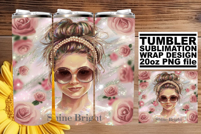 High-resolution tumbler wrap, designed for unique gifts! , Woman Sublimation afrosvg 