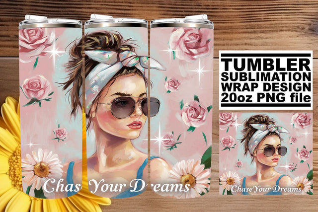 High-resolution tumbler wrap, perfect for vivid prints! , Woman Sublimation afrosvg 