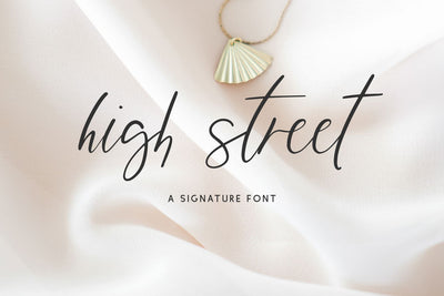 High Street Script Font Beck McCormick 