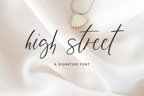 High Street Script Font Beck McCormick 