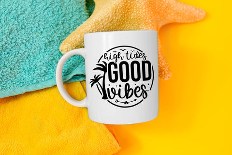 High Tides Good Vibes - Beach SVG SVG CraftLabSVG 