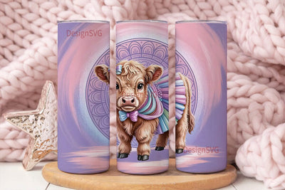 Highland Cow BalleTHSP 20oz Tumbler Sublimation DesignSVG 