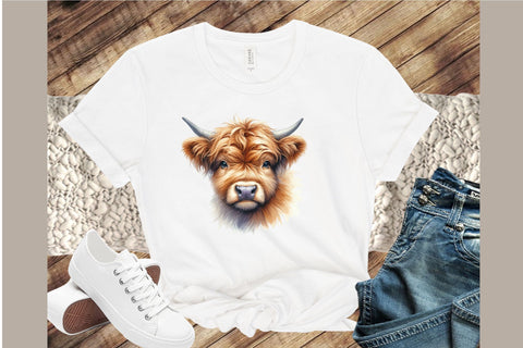 Highland Cow Clipart - Highland Cow PNG Sublimation designartist 
