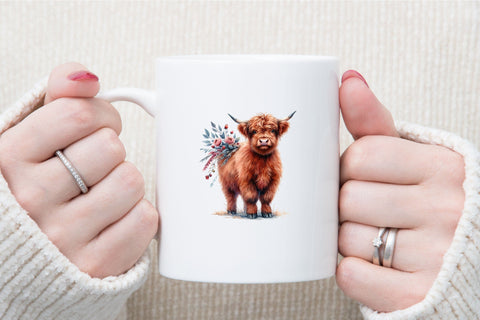 Highland Cow Clipart - Highland Cow PNG Sublimation designartist 