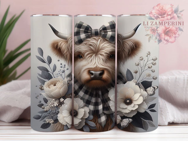 Highland Cow Country Girl Tumbler, Funny Country Girl Wrap, Cow Tumbler Design, 20oz Sublimation PNG, Farm Animal Tumbler, Country Girl Cup, Rustic Cow Tumbler Sublimation Li Zamperini 