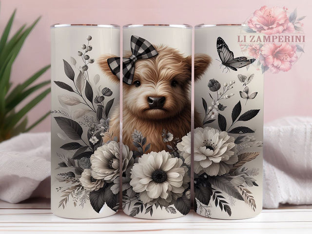 Highland Cow Country Girl Tumbler, Funny Country Girl Wrap, Cow Tumbler Design, 20oz Sublimation PNG, Farm Animal Tumbler, Country Girl Cup, Rustic Cow Tumbler Sublimation Li Zamperini 