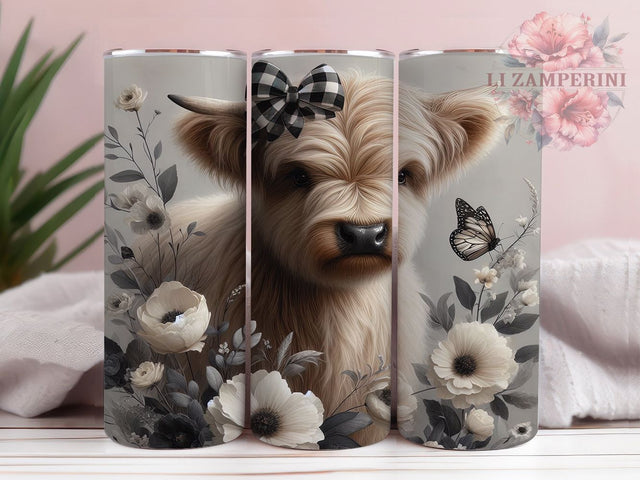 Highland Cow Country Girl Tumbler, Funny Country Girl Wrap, Cow Tumbler Design, 20oz Sublimation PNG, Farm Animal Tumbler, Country Girl Cup, Rustic Cow Tumbler Sublimation Li Zamperini 