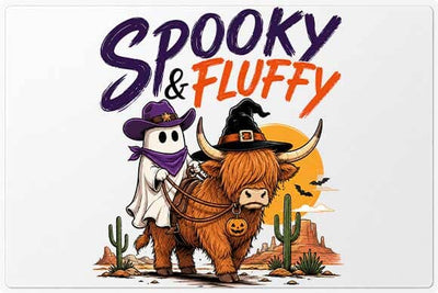 Highland Cow Halloween PNG | Spooky Ghost Cow Sublimation PNG SVG BillahCrafts 