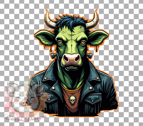 Highland Cow, Halloween, Spooky Vibes, Sublimation Designs, Farm Animal Halloween, Cute Halloween Decor, Fall Crafts Sublimation Lara' s Designs 