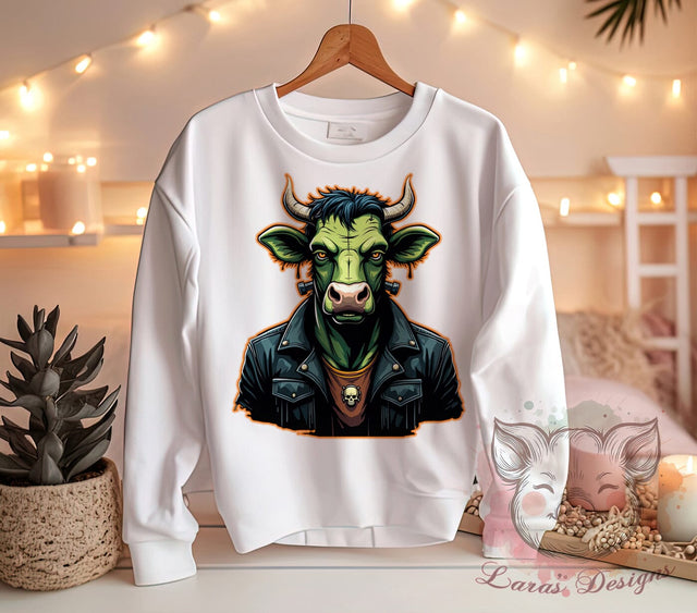 Highland Cow, Halloween, Spooky Vibes, Sublimation Designs, Farm Animal Halloween, Cute Halloween Decor, Fall Crafts Sublimation Lara' s Designs 