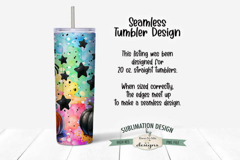 Highland Cow Jack O Lantern | Seamless 20 oz Tumbler Design Sublimation Ewe-N-Me Designs 