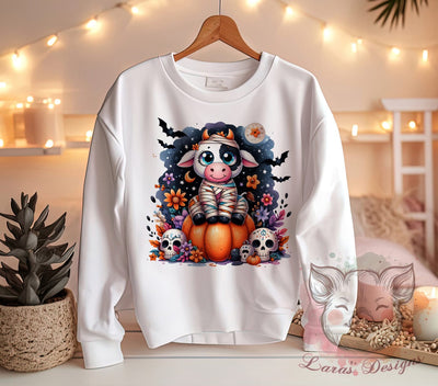 Highland Cow, Mummy Cow, Halloween Cow, Cute Cow PNG, Farm Animal Art, Fall Sublimation, Funny Cow Design, Digital Download Sublimation Lara' s Designs 