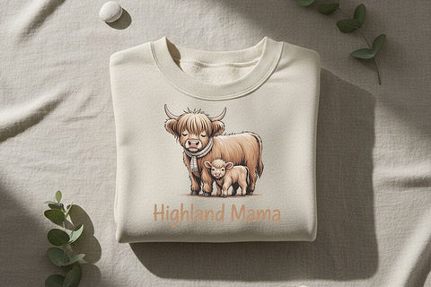 Highland Cow Png Bundle, 5 Highland Cow Sublimation Designs, Cozy Farmhouse Cow Collection, Western Boutique Shirt Graphic, Fall Cow Png Set SVG TiffsCraftyCreations 