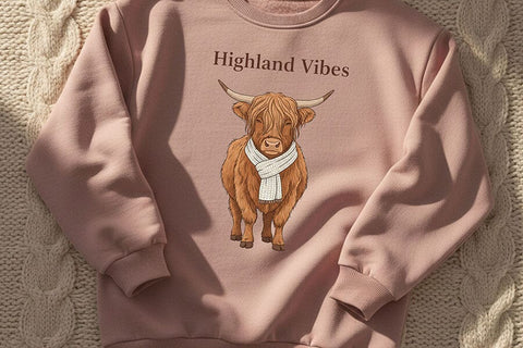 Highland Cow Png Bundle, 5 Highland Cow Sublimation Designs, Cozy Farmhouse Cow Collection, Western Boutique Shirt Graphic, Fall Cow Png Set SVG TiffsCraftyCreations 