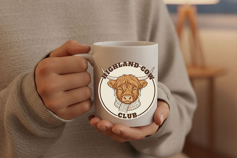 Highland Cow Png Bundle, 5 Highland Cow Sublimation Designs, Cozy Farmhouse Cow Collection, Western Boutique Shirt Graphic, Fall Cow Png Set SVG TiffsCraftyCreations 