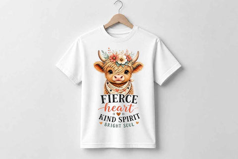 Highland Cow PNG Inspirational Farm Animal Sublimation Digital Download SVG BillahCrafts 
