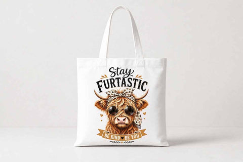 Highland Cow PNG | Stay Furtastic Sublimation Digital Download SVG BillahCrafts 