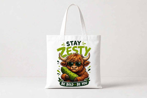 Highland Cow PNG | Stay Zesty Sublimation Digital Download SVG BillahCrafts 