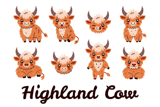 Highland Cow Sublimation Rin Green 