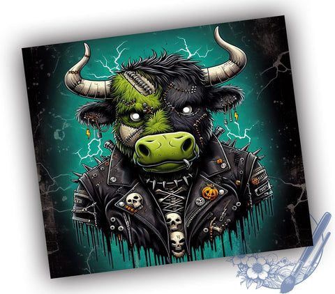 Highland Cow Tumbler, Halloween Mug, Spooky Cow Design, 20 oz Sublimation, Fall Decor Tumbler, Cute Halloween Drinkware, Farm Animal Halloween, Unique Halloween Gift Sublimation ToriDesigns 