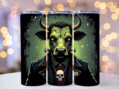 Highland Cow Tumbler, Trick or Treat Halloween, 20 oz Tumbler Wrap, Cute Cow Design, PNG File for Tumbler, Spooky Cow Decor, Halloween Cow Mug, Fun Halloween Design Sublimation SvggirlplusArt 