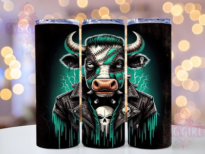 Highland Cow Tumbler, Trick or Treat Halloween, 20 oz Tumbler Wrap, Cute Cow Design, PNG File for Tumbler, Spooky Cow Decor, Halloween Cow Mug, Fun Halloween Design Sublimation SvggirlplusArt 