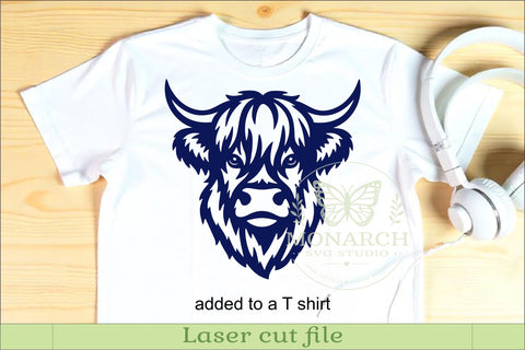 Highland Cow Wall Art SVG, Farmhouse Laser Cut File, Rustic SVG APInspireddesigns 