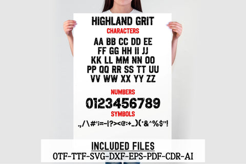 Highland Font Bundle | Western Rustic Vintage Serif Font SVG TonisArtStudio 