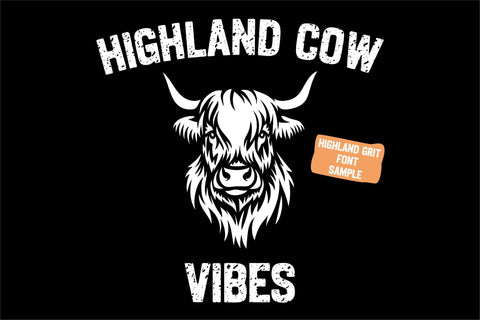 Highland Font Bundle | Western Rustic Vintage Serif Font SVG TonisArtStudio 