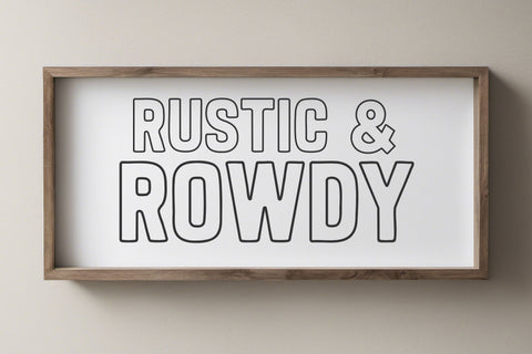 Highland Font Bundle | Western Rustic Vintage Serif Font SVG TonisArtStudio 