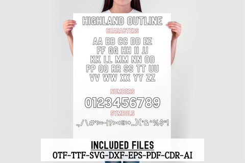 Highland Font Bundle | Western Rustic Vintage Serif Font SVG TonisArtStudio 