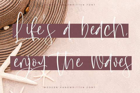 Highland Soonbeam - Modern Handwritten Font Font Letterena Studios 