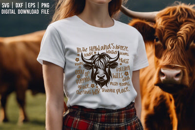 highlander cow lyric poetry SVG SVG Boertiek 