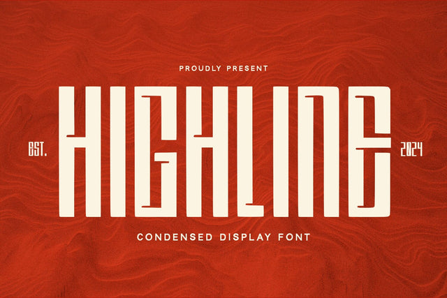Highline - Display Font Font Alpaprana Studio 