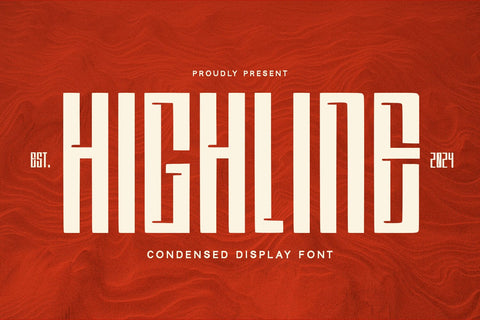Highline - Display Font Font Alpaprana Studio 