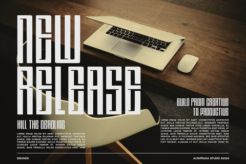 Highline - Display Font Font Alpaprana Studio 