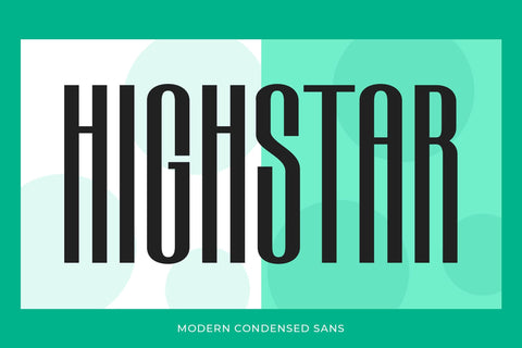 Highstar - Modern Condensed Sans Font studioalmeera 