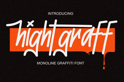 Hightgraff - Monoline Font Font Mozzatype 