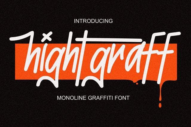 Hightgraff - Monoline Font Font Mozzatype 