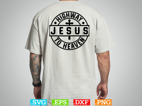 Highway Jesus To Heaven Svg, Christian Svg, Scripture Bundle, Bible Verse Svg, Religious Svg Bundle, Jesus Svg, God Svg SVG Creativeart88 