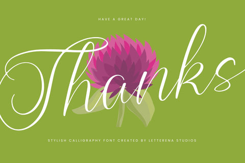 Higland Amaranth - Stylish Calligraphy Font Font Letterena Studios 