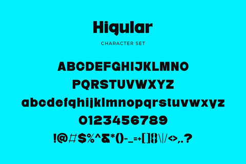 Higular - Modern Bold Sans Serif Font studioalmeera 