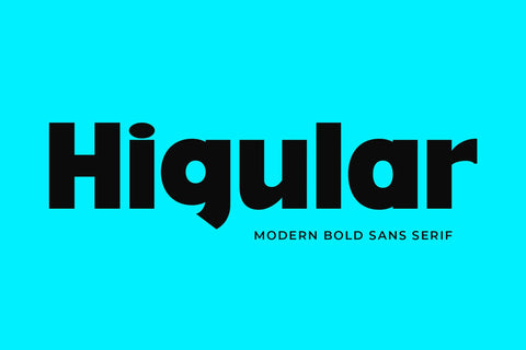 Higular - Modern Bold Sans Serif Font studioalmeera 
