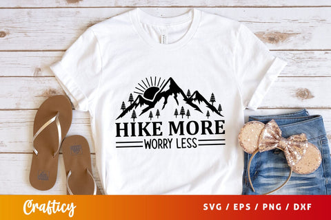 Hike more worry less SVG Design SVG Designangry 