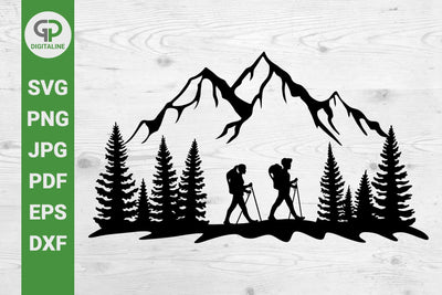 Hikers in the Wilderness, Hiking SVG SVG GPDigitaline 