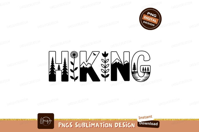 Hiking Adventure Black And White Design Sublimation Designangry 