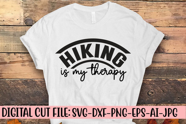 Hiking Is My Therapy SVG Syaman 