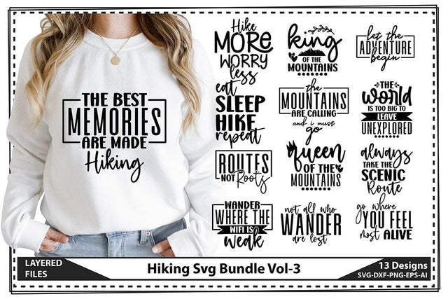 Hiking Svg Bundle Vol-3 SVG shah alam 